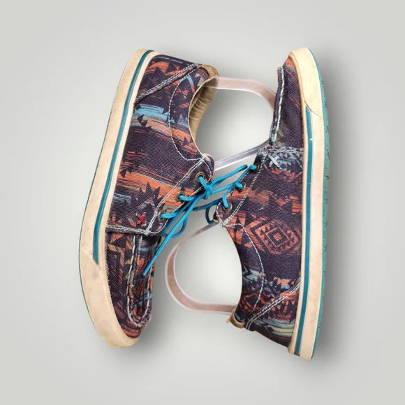 Twisted X Hooey Loper Aztec Womens Size 7.5 M Southwestern Cowgirl Colorful - Picture 9 of 14